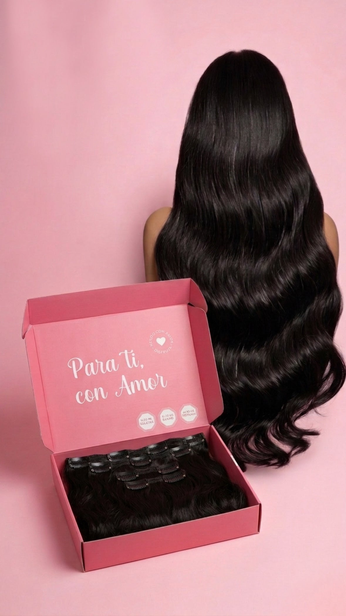 Pack 4 EXTENSIONES CORTINA BALAYAGE 60 cm PREMIUM 🥇 Semi Naturales