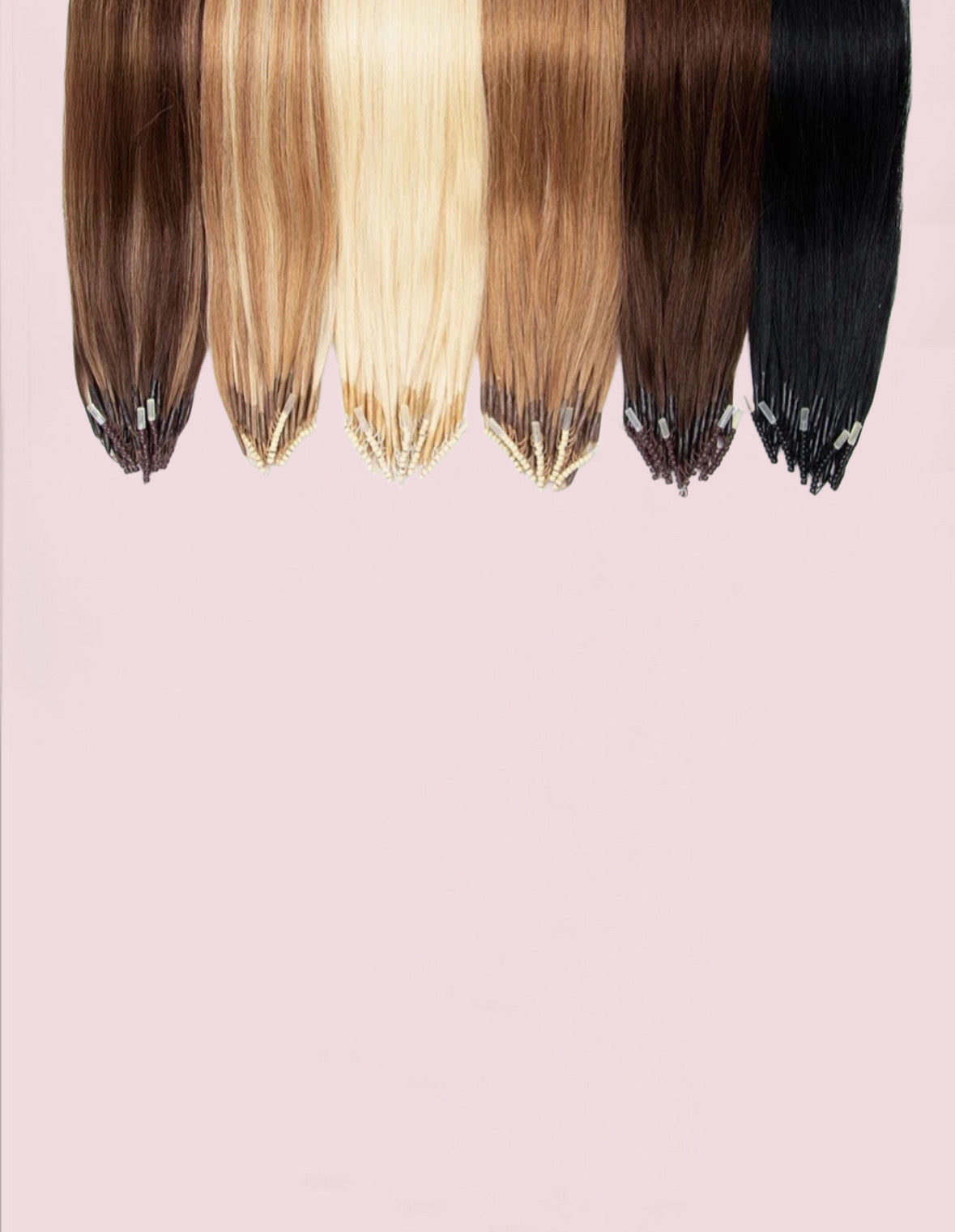 Extensiones de cabello 100% Natural©️ con microperlas 8D Pack 100 unidades