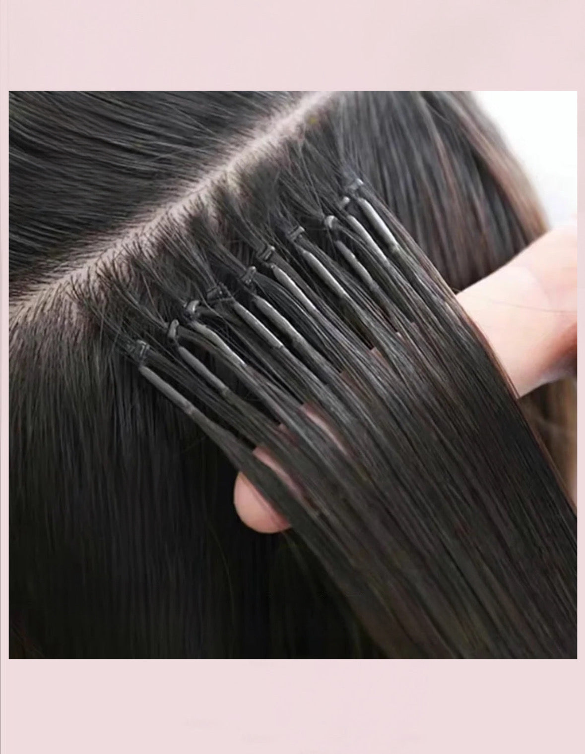Extensiones de cabello 100% Natural©️ con microperlas 8D Pack 100 unidades