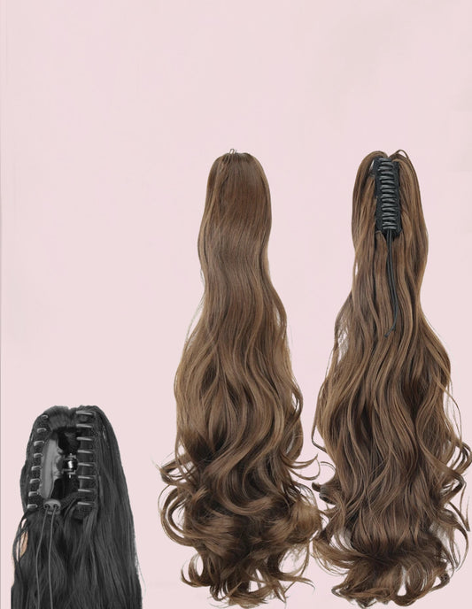 COLETA con Pinche 60 cm Largo CABELLO 100% Similar al Cabello Natural 🥇