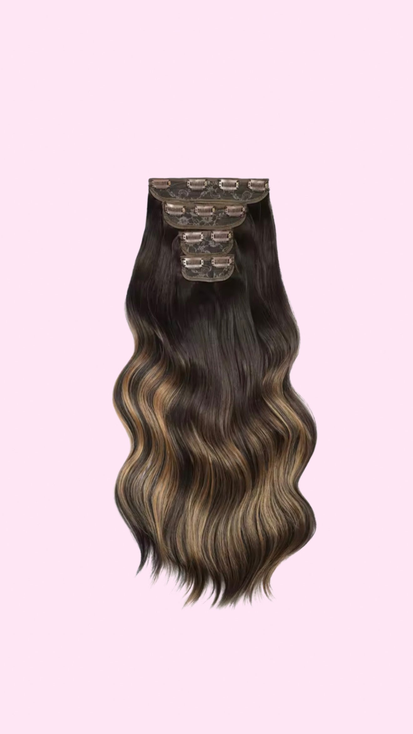 Pack 4 Extensiones SIN ENREDO BALAYAGE 60 cm PREMIUM 🥇 Semi Naturales