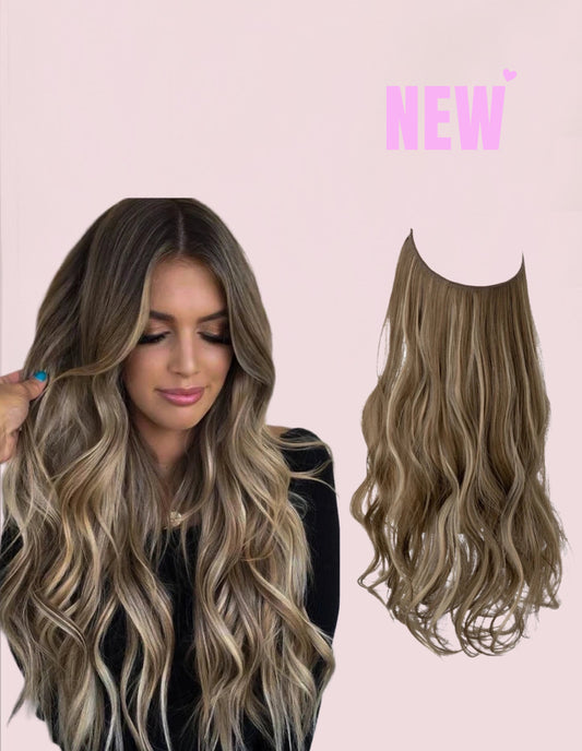 Extensiones Cortina babylight Hilo Invisible 55 cm Largo (150gr) Cabello 100% Similar al Cabello Natural 🥇