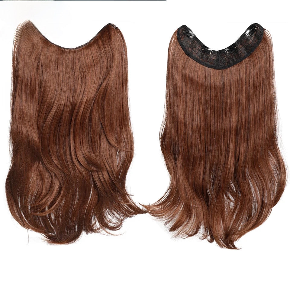Extensiones Cortina en U 55 cm de Largo Cabello 100% Similar al Cabello Natural 🥇