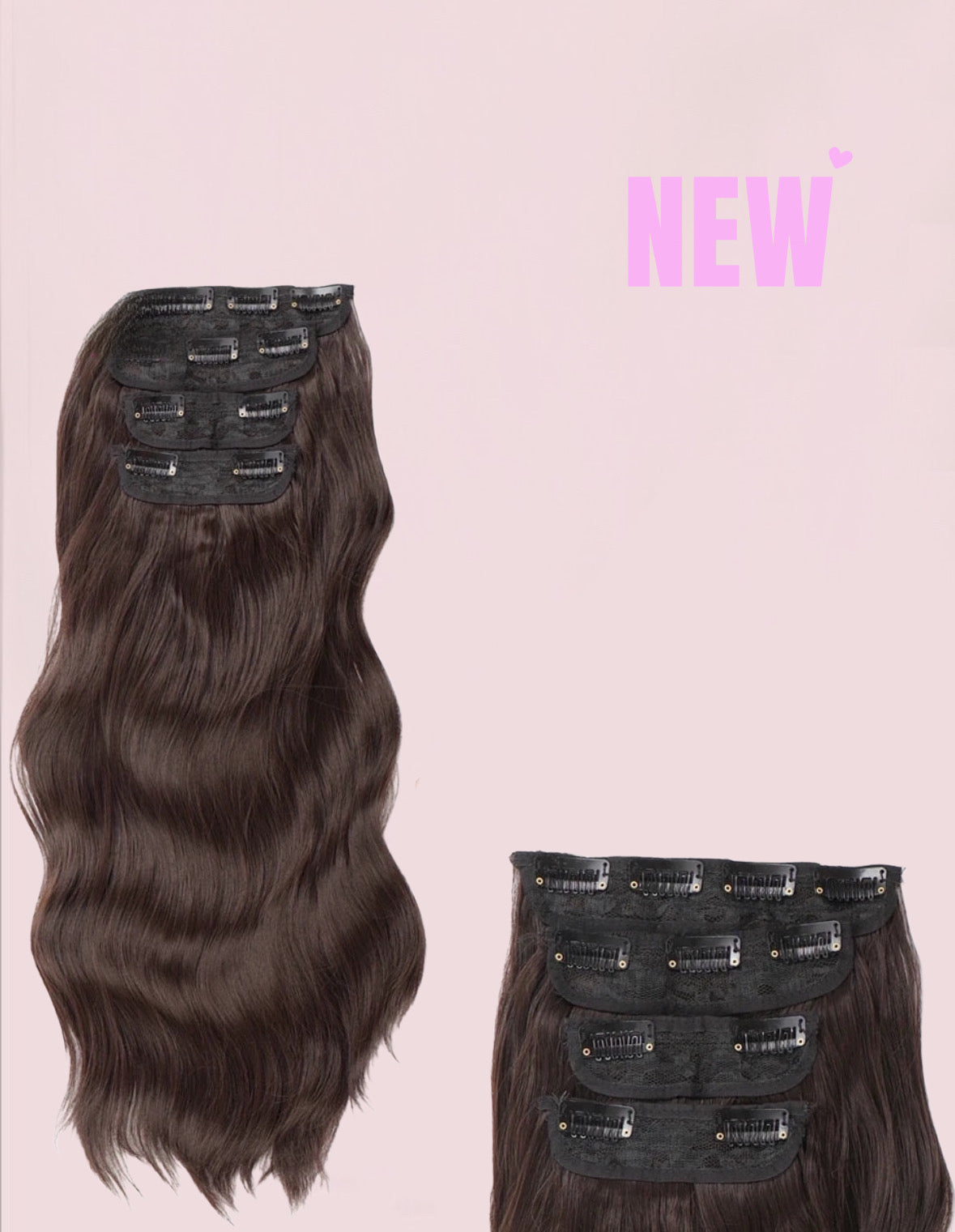 Extensiones Maxi por Capas 4 unidades Onduladas 50 cm largo CABELLO 100% Similar al Cabello Natural 🥇 200 gr