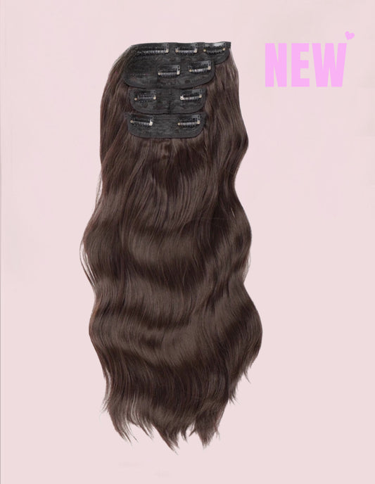 Extensiones Maxi por Capas 4 unidades Onduladas 50 cm largo CABELLO 100% Similar al Cabello Natural 🥇 200 gr