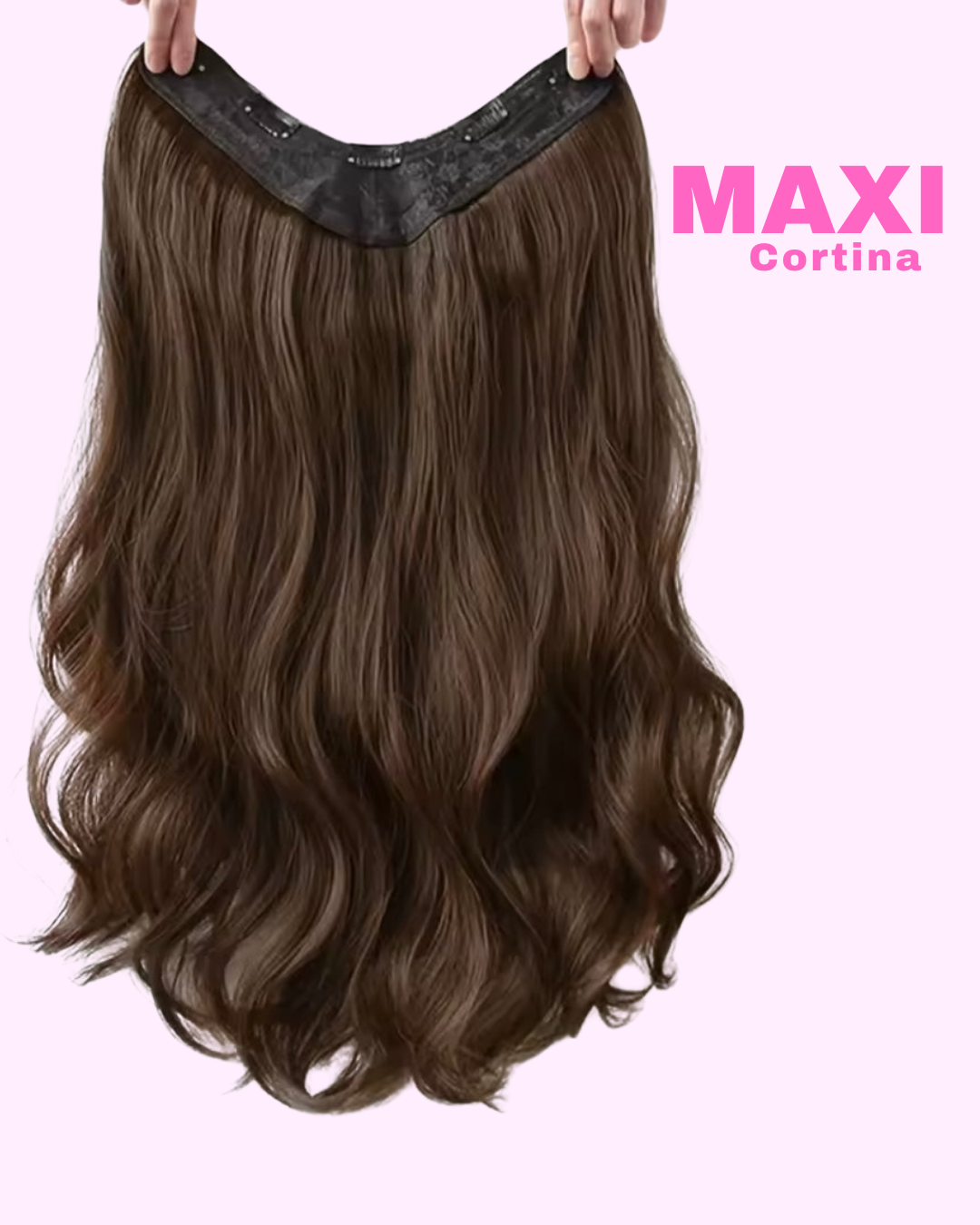 MAXI Cortina 70 cm Similar al Cabello Natural