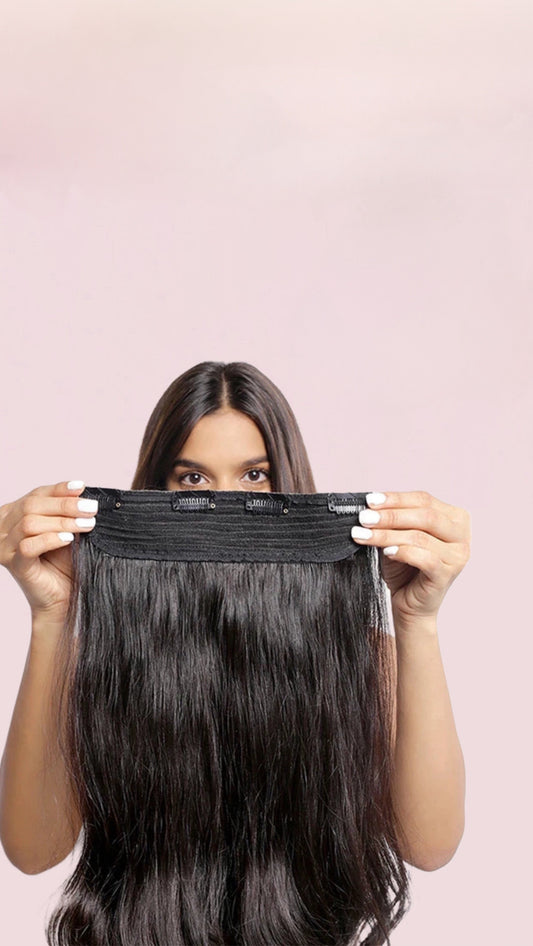 2X1  EXTENSIONES CORTINA 5 Clip 60 cm Similar al Cabello Natural