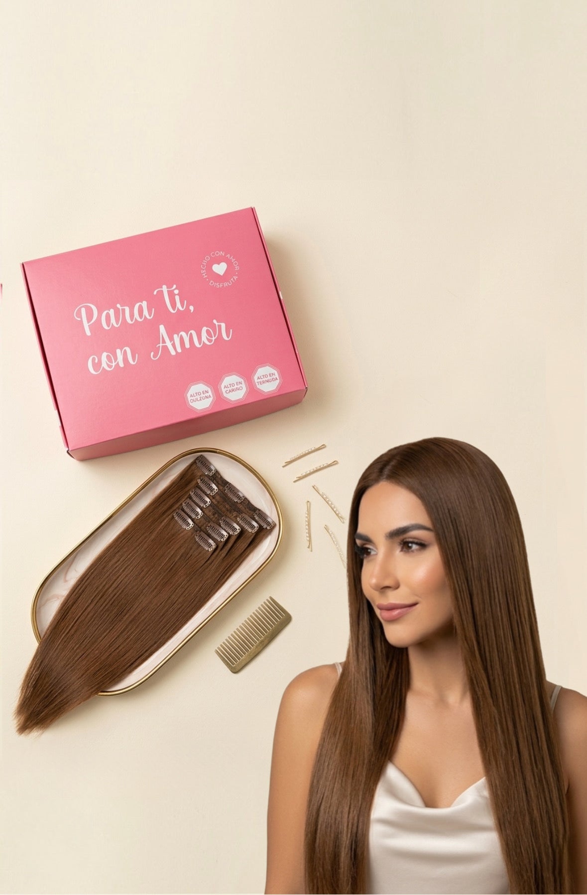 PACK 4 EXTENSIONES CORTINA 62cm PREMIUM🥇 Semi Naturales