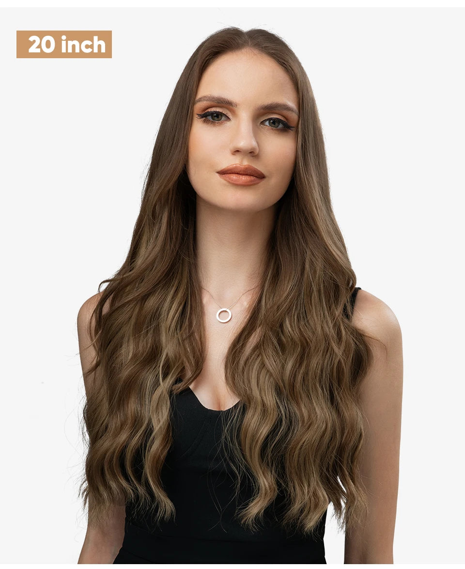 MAXI CORTINA HILO INVIBLE Balayage Semi Natural🥇 60 cm