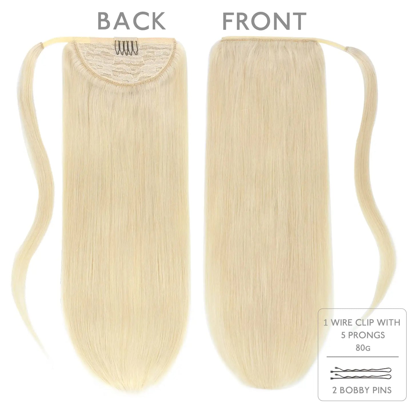 Coleta Cabello 100% Natural 55 cm