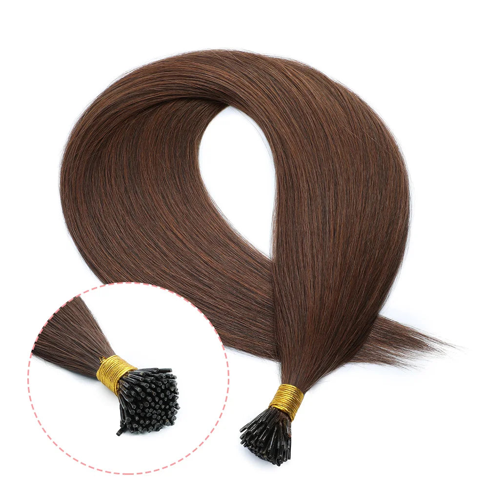 NEW ⭐️ PACK 100 EXTENSIONES DE PUNTO ADHESIVAS 66 CM Cabello PREMIUM🥇 Semi Natural