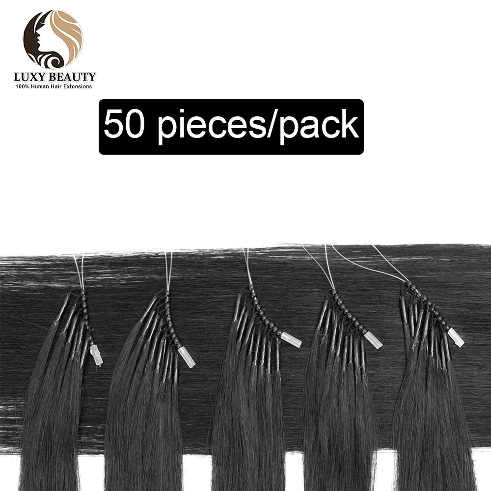 Extensiones de cabello 100% Natural©️ con microperlas 8D Pack 100 unidades
