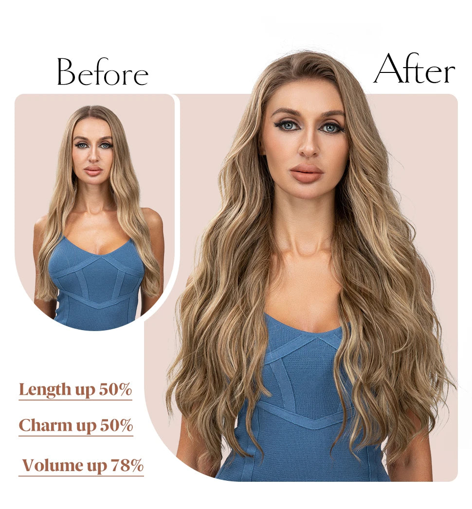 Pack 4 Cortinas Semi Natural🥇 55 cm BALAYAGE