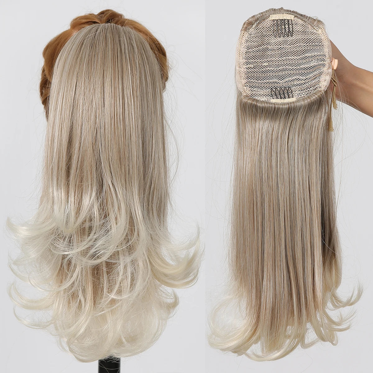 Coleta Balayage 66 cm largo Semi Natural 🥇