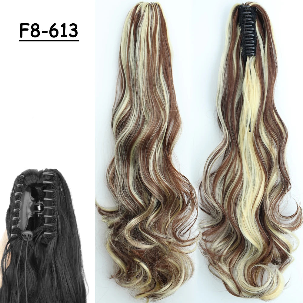 COLETA con Pinche 60 cm Largo CABELLO 100% Similar al Cabello Natural 🥇