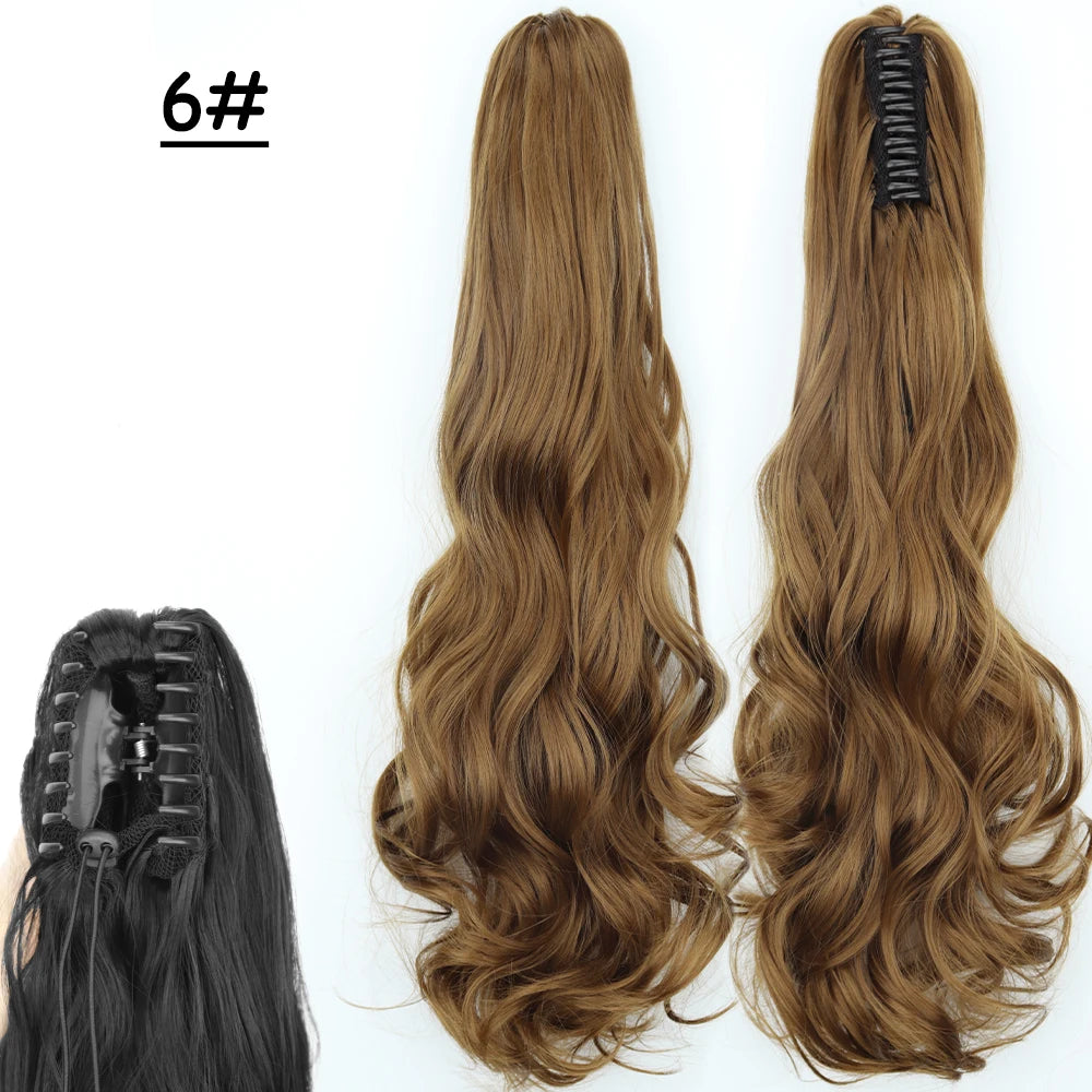 COLETA con Pinche 60 cm Largo CABELLO 100% Similar al Cabello Natural 🥇