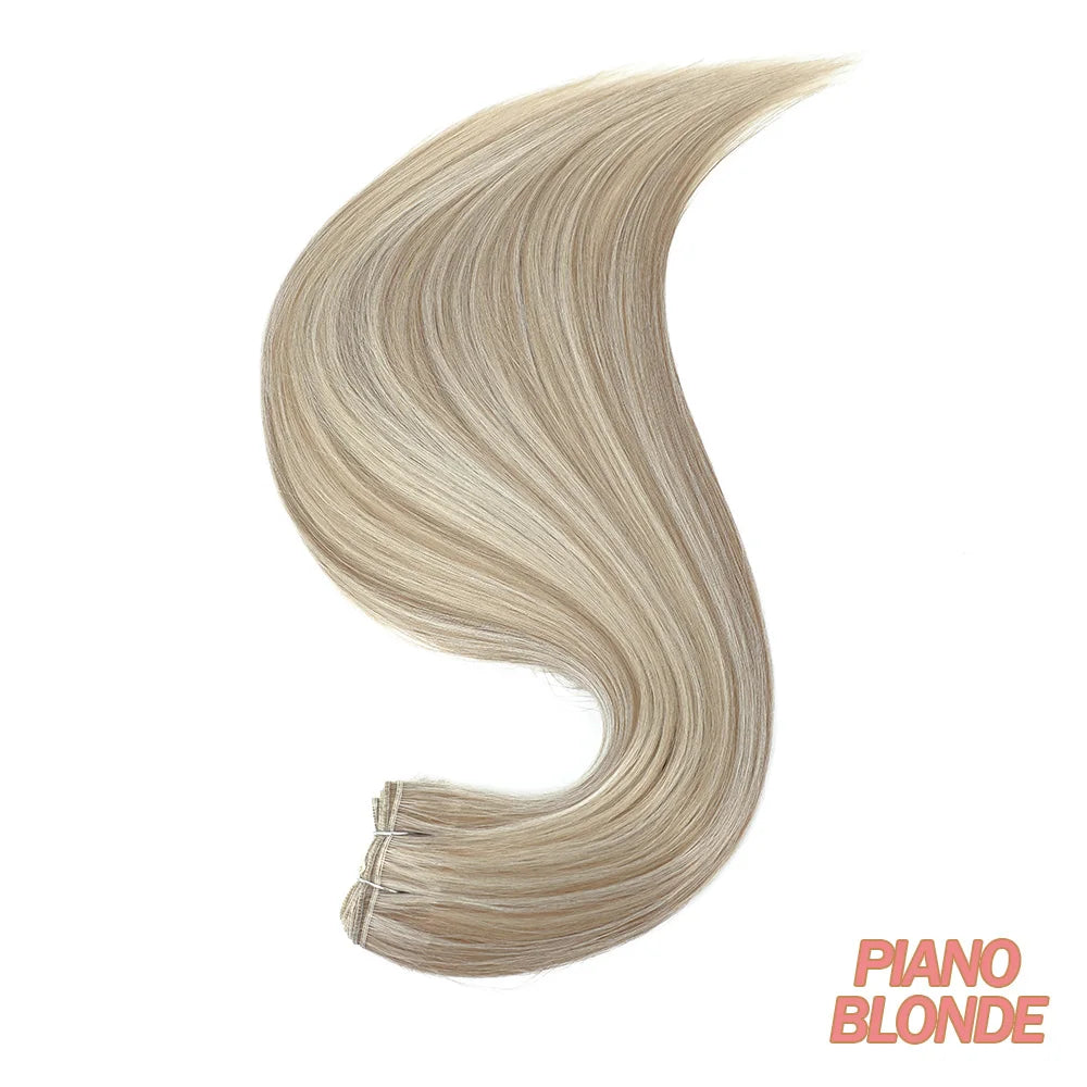 MAZO Extensiones de Cabello PREMIUM🥇 Similar al Natural Tonos Balayage Hasta 70 cm Largo
