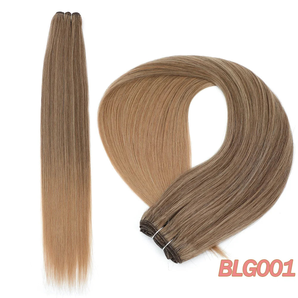 MAZO Extensiones de Cabello PREMIUM🥇 Similar al Natural Tonos Balayage Hasta 70 cm Largo