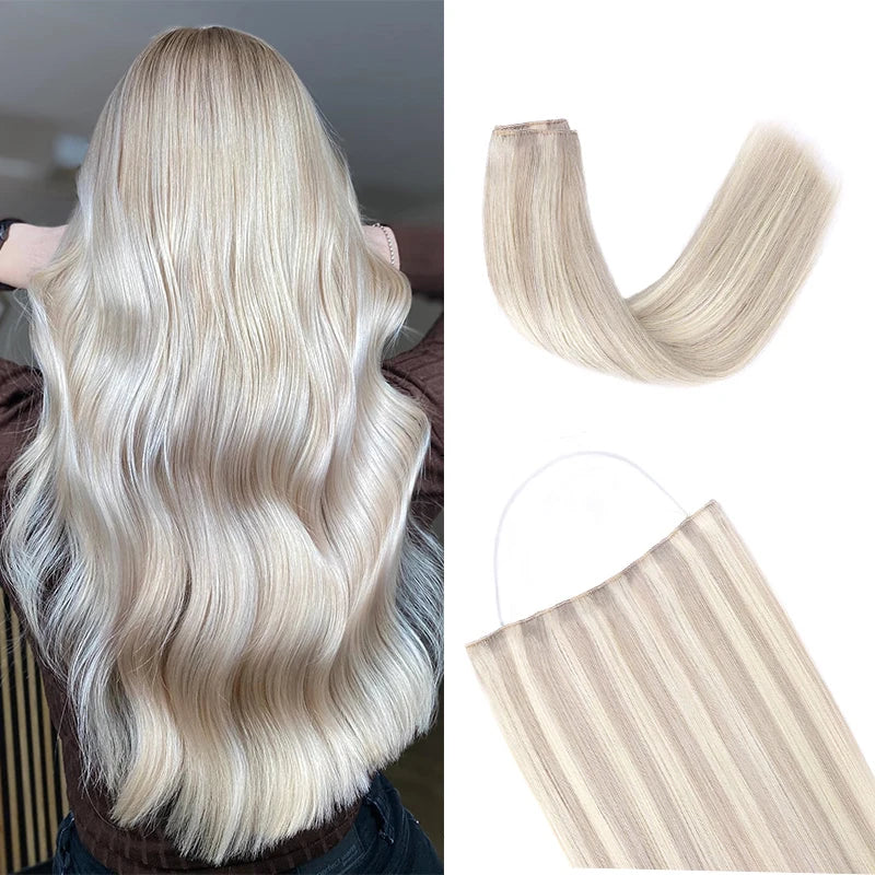 Extensiones de Cabello Natural 100% ©️ Balayage Hilo Invisible