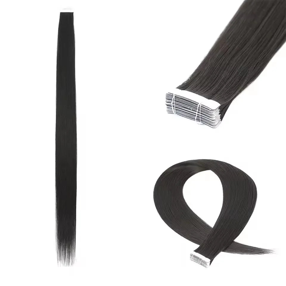 NEW⭐️ PACK 20 PIEZAS EXTENSIONES ADHESIVAS 66 CM CALIDAD PREMIUM🥇  SIMILAR AL NATURAL