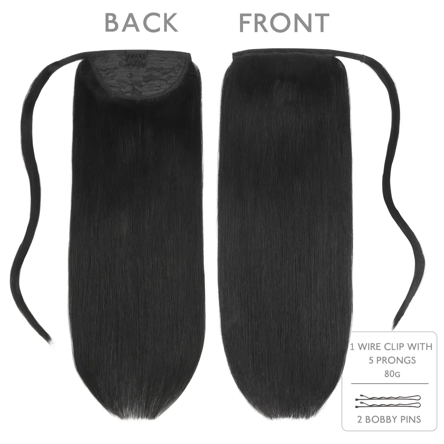 Coleta Cabello 100% Natural 55 cm