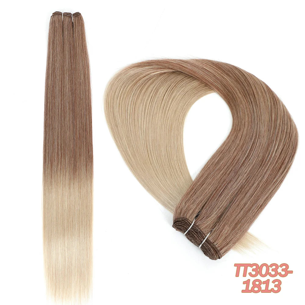 MAZO Extensiones de Cabello PREMIUM🥇 Similar al Natural Tonos Balayage Hasta 70 cm Largo