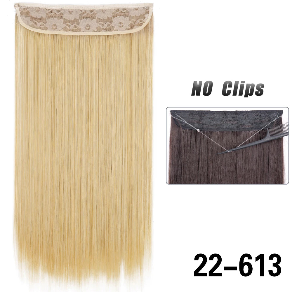 EXTENSIONES HILO INVISIBLE 80 cm Largo CABELLO 100% Similar al Cabello Natural 🥇