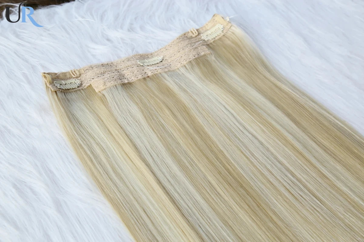 HILO INVISIBLE Extensiones 100% Natural ©️ 66 cm de largo (32 tonos)