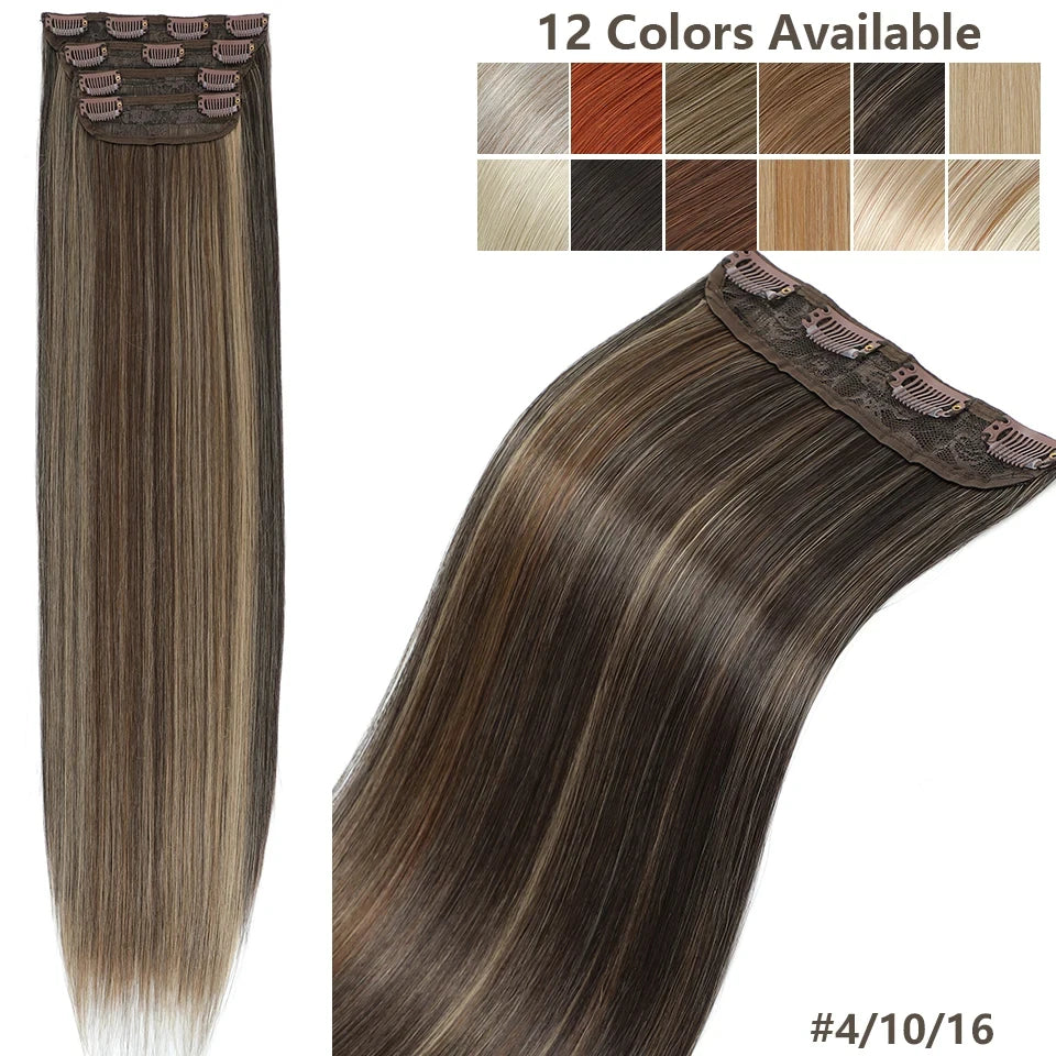 Pack 4 Extensiones SIN ENREDO 66 cm PREMIUM 🥇 Semi Naturales