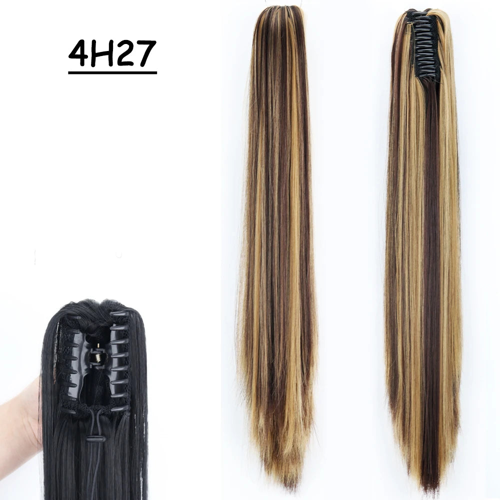 COLETA con Pinche 60 cm Largo CABELLO 100% Similar al Cabello Natural 🥇