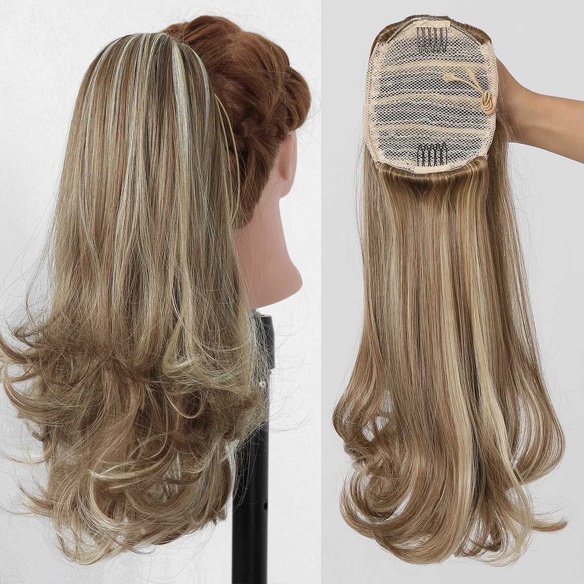 Coleta Balayage 66 cm largo Semi Natural 🥇