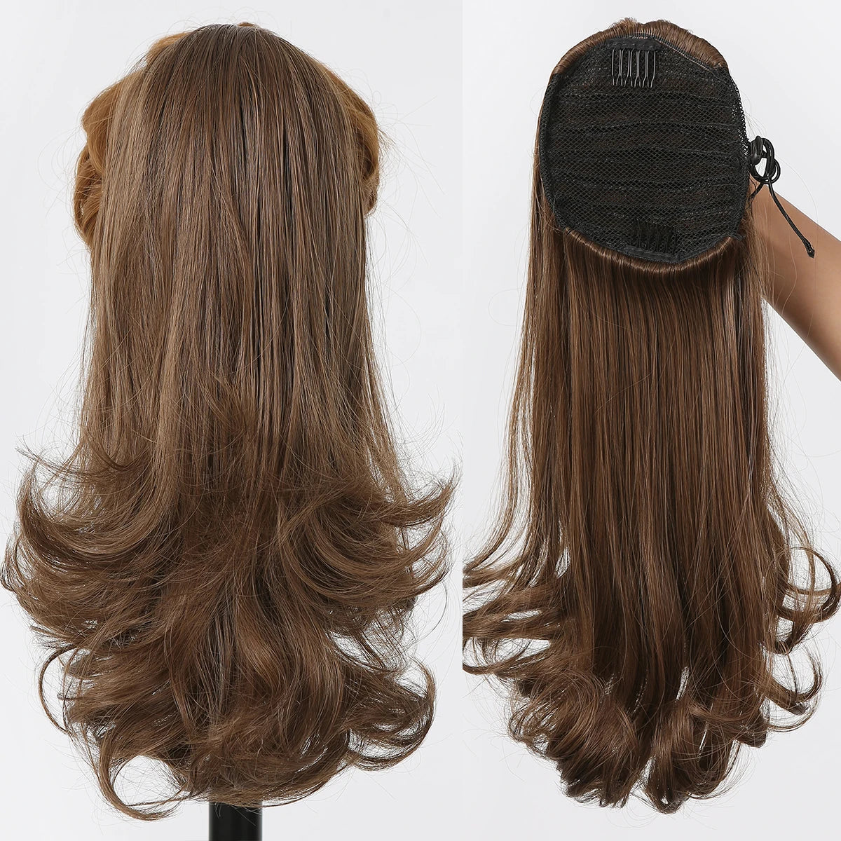 Coleta Balayage 66 cm largo Semi Natural 🥇