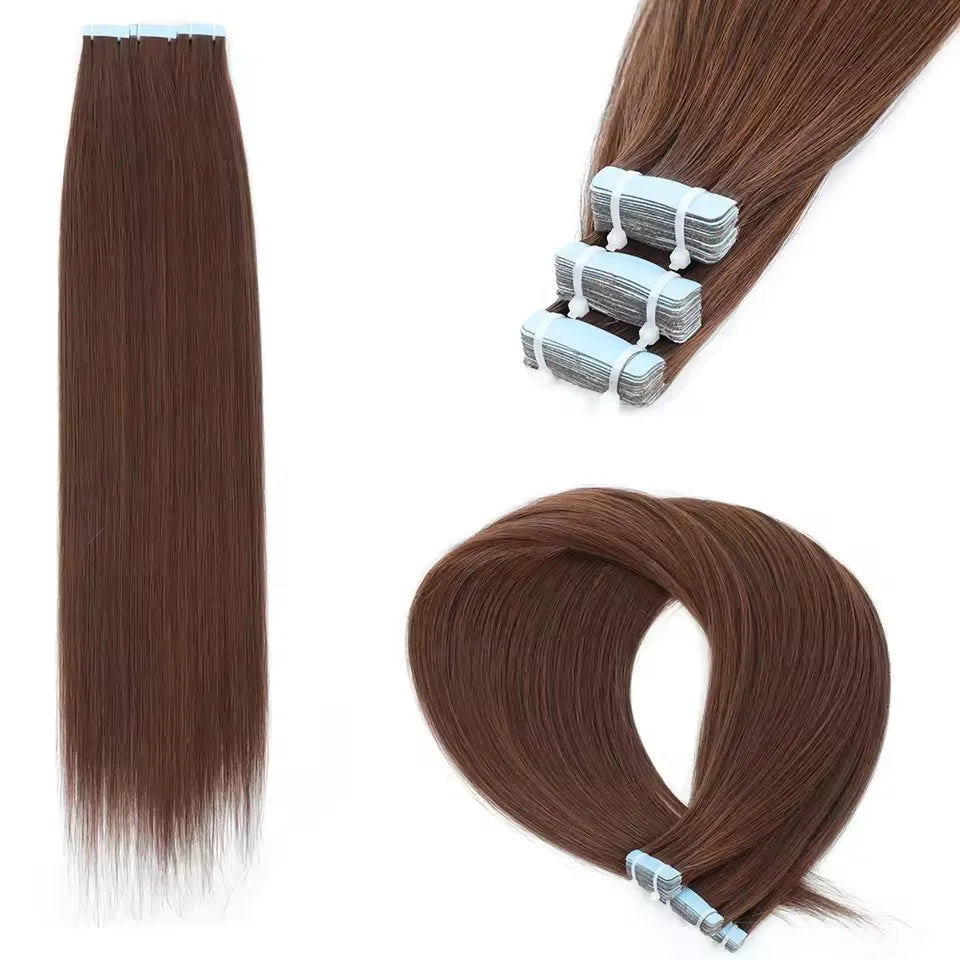 NEW⭐️ PACK 20 PIEZAS EXTENSIONES ADHESIVAS 66 CM CALIDAD PREMIUM🥇  SIMILAR AL NATURAL