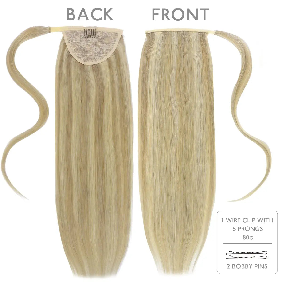 Coleta Cabello 100% Natural 55 cm