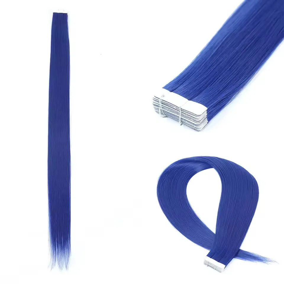 NEW⭐️ PACK 20 PIEZAS EXTENSIONES ADHESIVAS 66 CM CALIDAD PREMIUM🥇  SIMILAR AL NATURAL