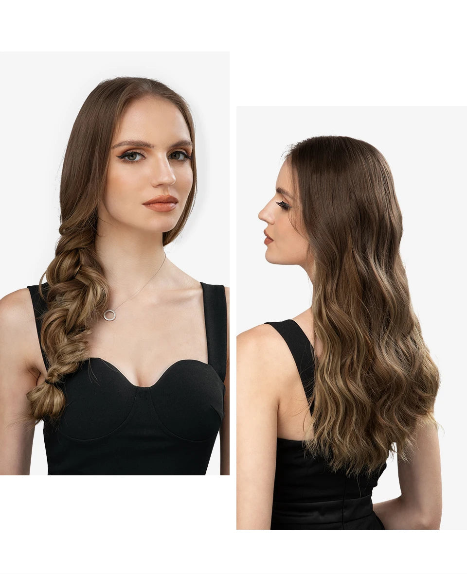 MAXI CORTINA HILO INVIBLE Balayage Semi Natural🥇 60 cm