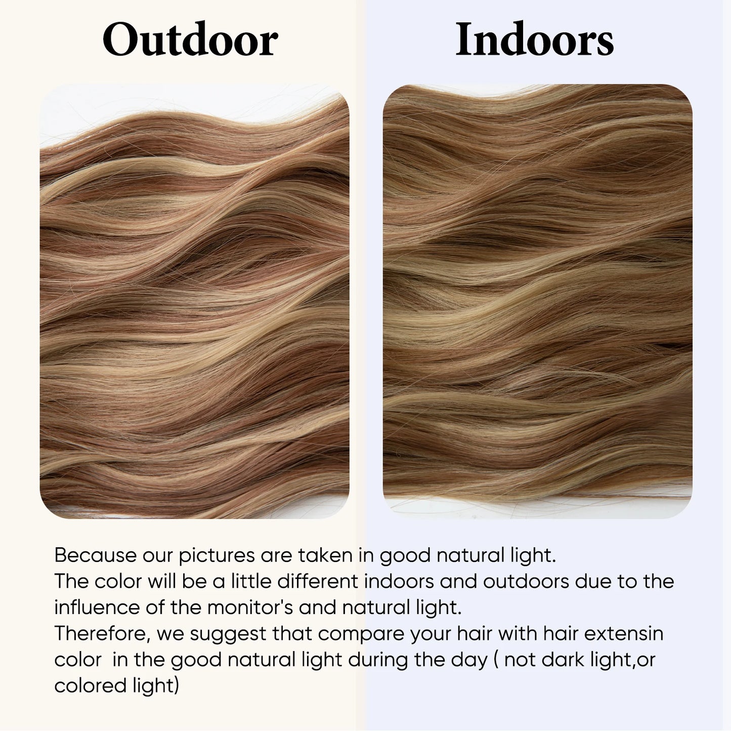 MAXI CORTINA HILO INVIBLE Balayage Semi Natural🥇 60 cm