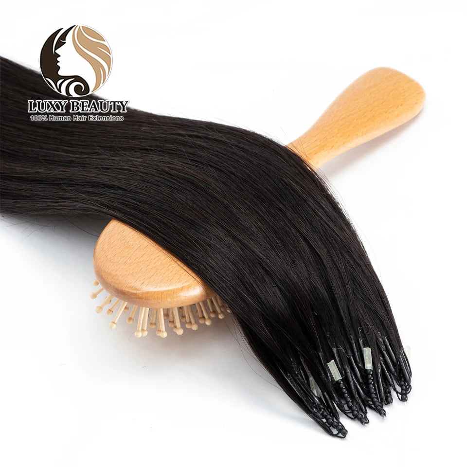 Extensiones de cabello 100% Natural©️ con microperlas 8D Pack 100 unidades