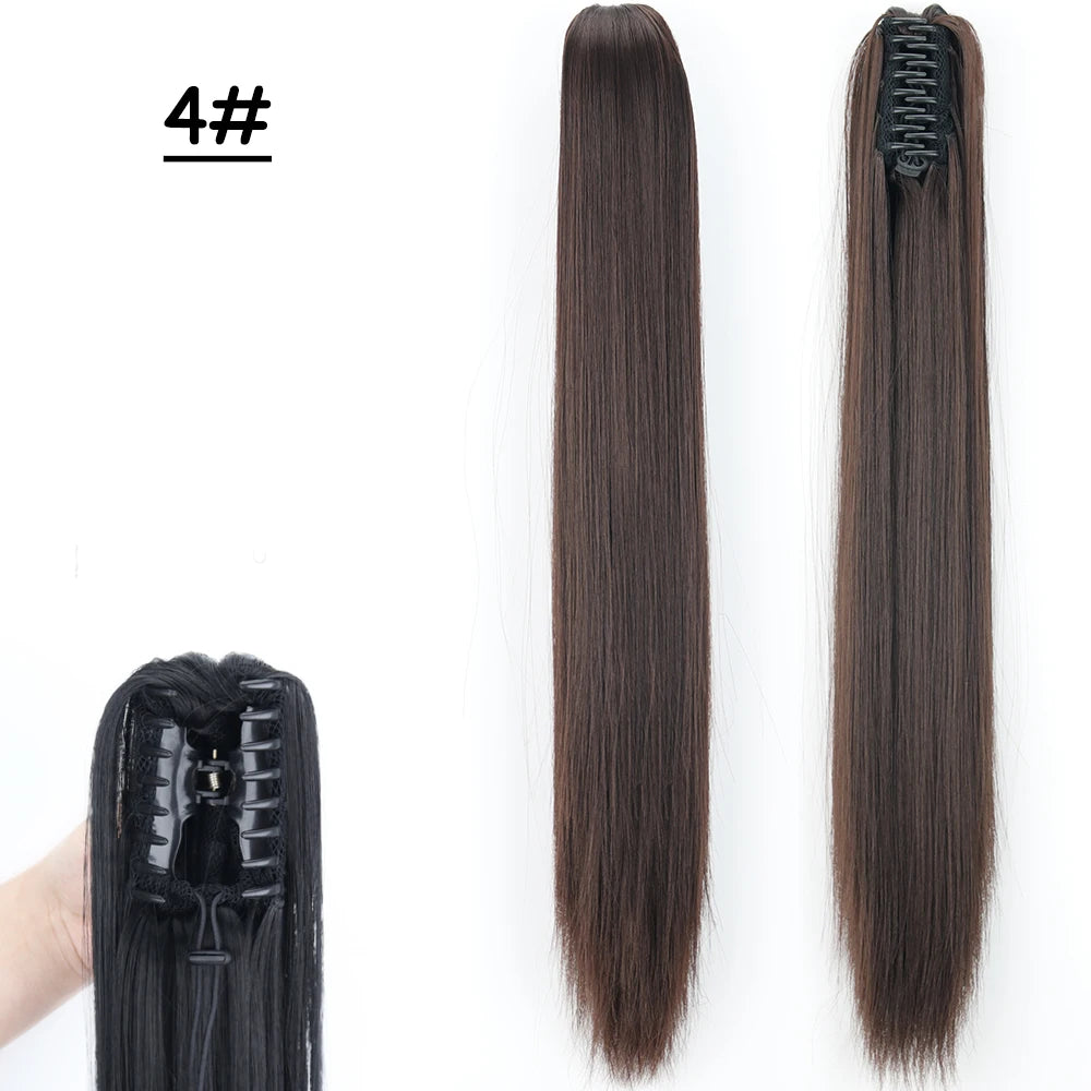 COLETA con Pinche 60 cm Largo CABELLO 100% Similar al Cabello Natural 🥇
