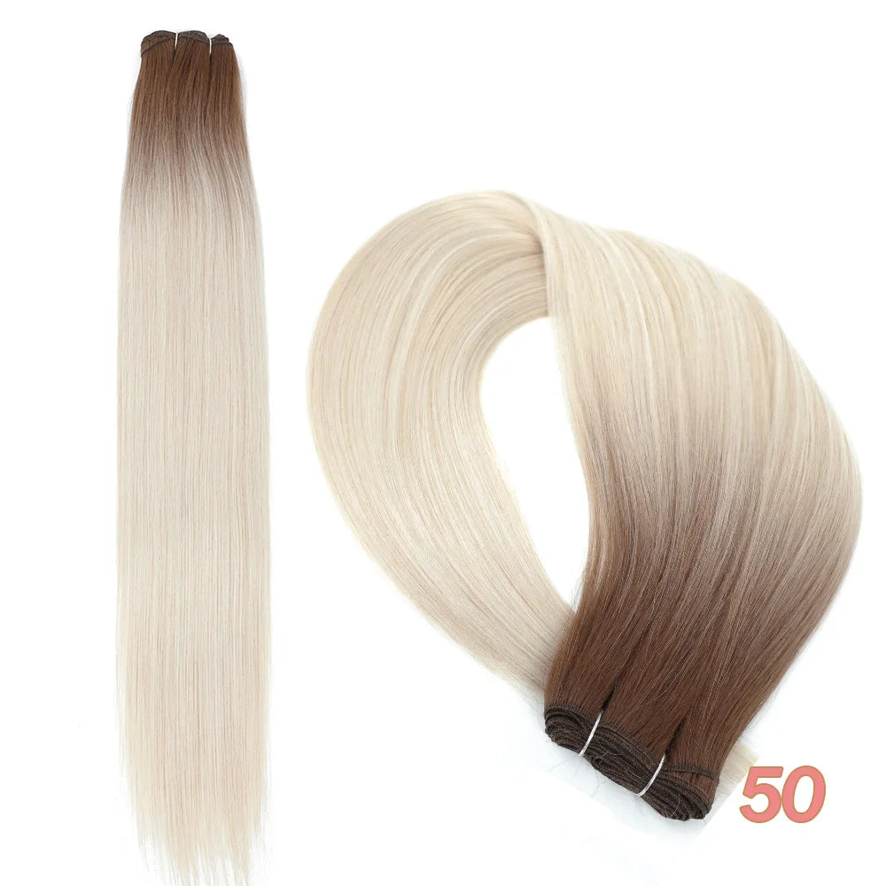 MAZO Extensiones de Cabello PREMIUM🥇 Similar al Natural Tonos Balayage Hasta 70 cm Largo