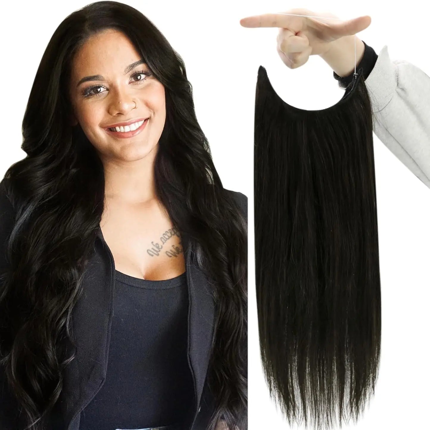 Extensiones HILO INVISIBLE©️ CABELLO NATURAL 100%  (66 CM)