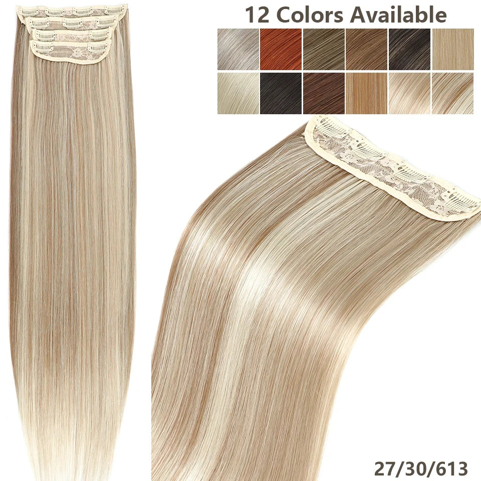 Pack 4 Extensiones SIN ENREDO 66 cm PREMIUM 🥇 Semi Naturales