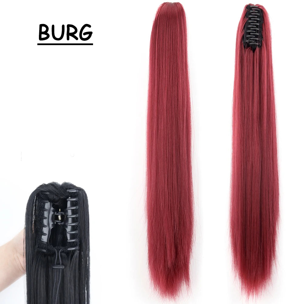 COLETA con Pinche 60 cm Largo CABELLO 100% Similar al Cabello Natural 🥇