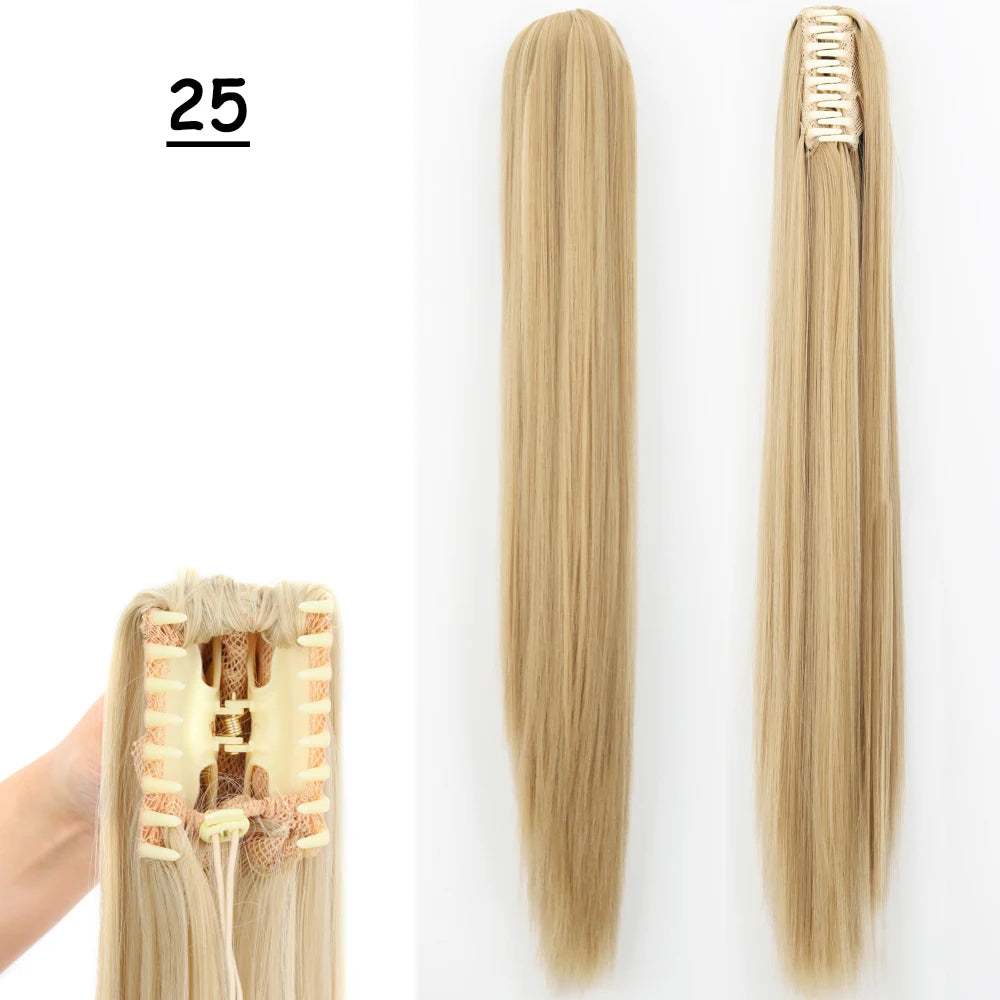 COLETA con Pinche 60 cm Largo CABELLO 100% Similar al Cabello Natural 🥇