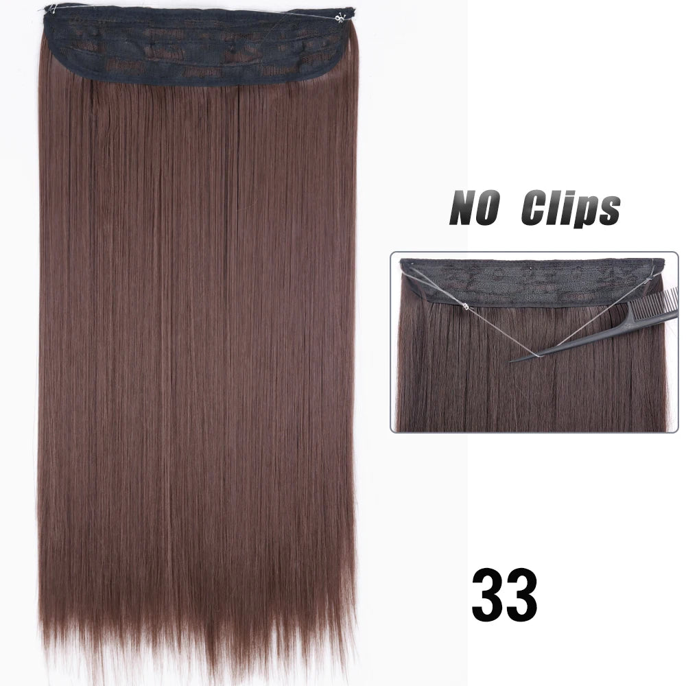 EXTENSIONES HILO INVISIBLE 80 cm Largo CABELLO 100% Similar al Cabello Natural 🥇