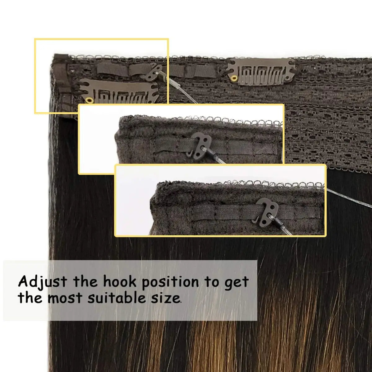 Extensiones de Cabello Natural 100% ©️ Balayage Hilo Invisible