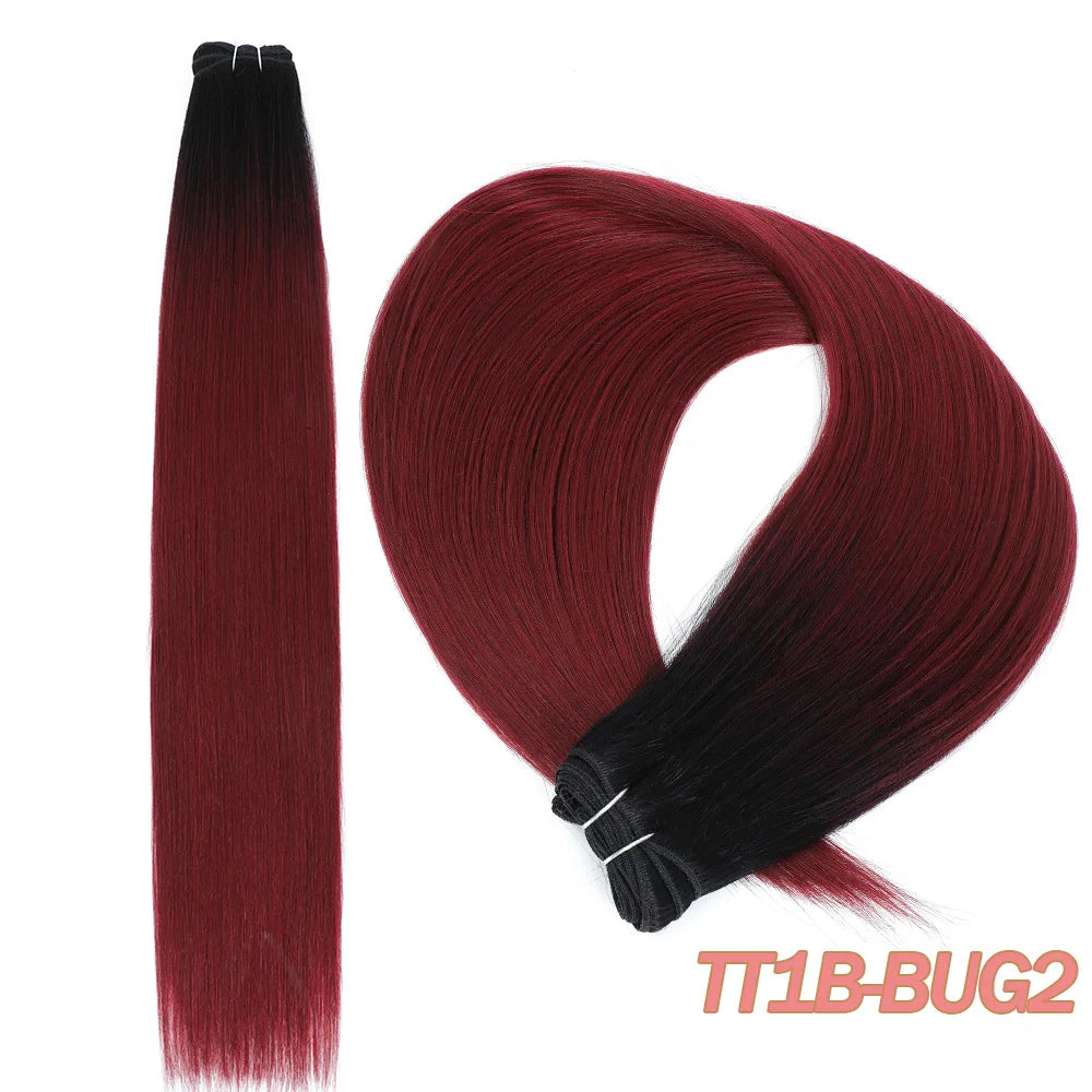MAZO Extensiones de Cabello PREMIUM🥇 Similar al Natural Tonos Balayage Hasta 70 cm Largo
