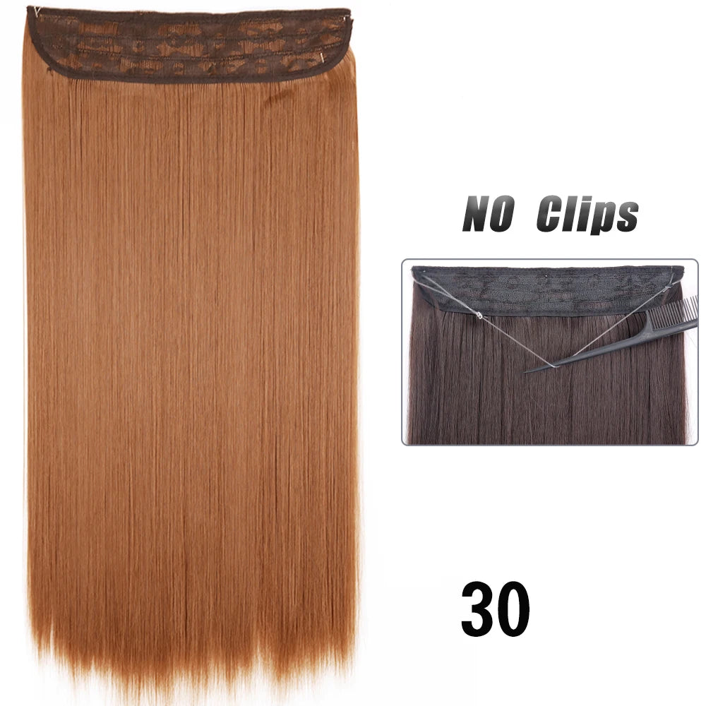 EXTENSIONES HILO INVISIBLE 80 cm Largo CABELLO 100% Similar al Cabello Natural 🥇