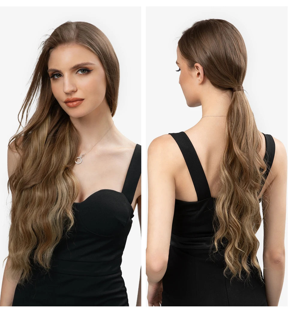 MAXI CORTINA HILO INVIBLE Balayage Semi Natural🥇 60 cm