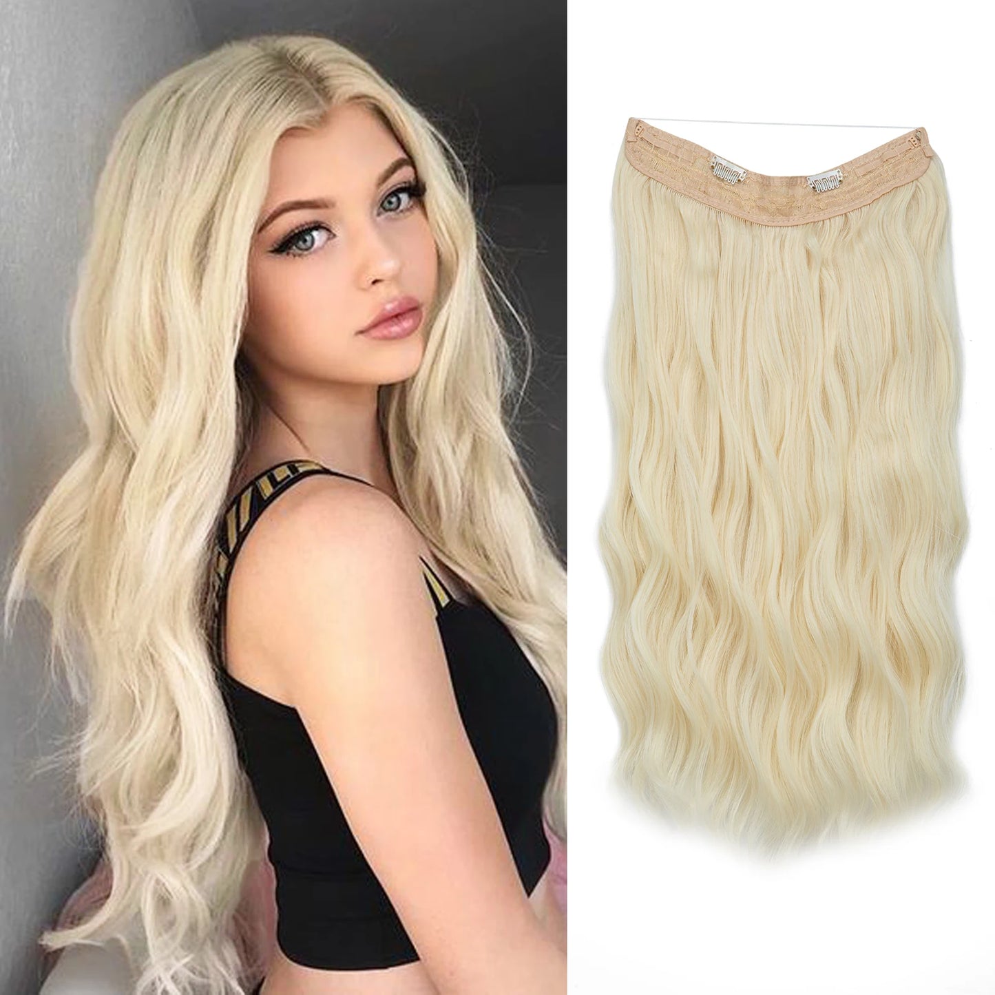MAXI CORTINA HILO INVIBLE Balayage Semi Natural🥇 60 cm